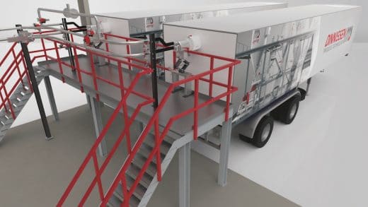 Closed loop stikstofsyteem voor het pneumatisch vullen van Iso-containers
