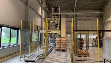 Case van Ausloos: granen verpakken en palletiseren
