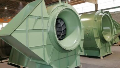 Industriële ventilatoren voor vezeldroging