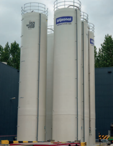 M.I.P. Tanks & Silo’s levert in opdracht van System integrator TS Systems 5 silo's bij Van Wijhe