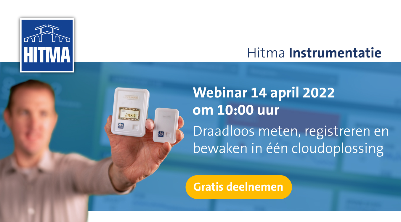 Webinar ‘Draadloos temperatuur en luchtvochtigheid meten, registreren en realtime bewaken in één cloudoplossing’