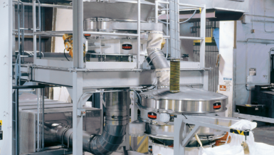 Food Granulising Line past in beperkte ruimte met circulaire fluid bed processor