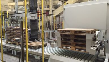 Snel en nauwkeurig stapelen met de palletiseerrobot Winner 800 Scara Green